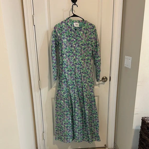 Hyacinth House | Dresses | Tuckernuck Hyacinth House Green Purple And White  Long Sleeve Sundress | Poshmark